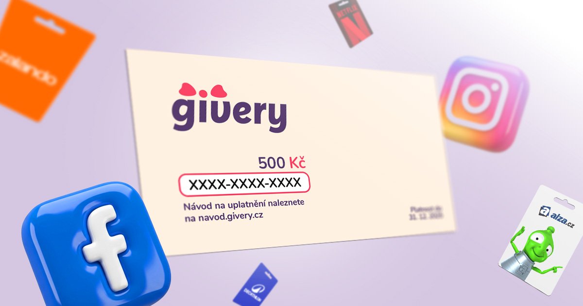 Dárkový poukaz - jeden z nejlepších dárků do soutěží na Facebook nebo Instagram.