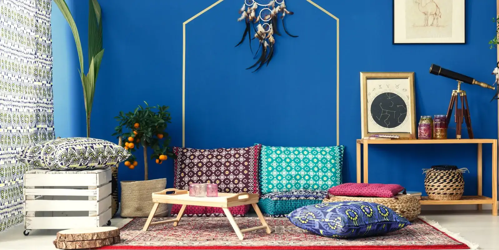 domácnost v boho stylu