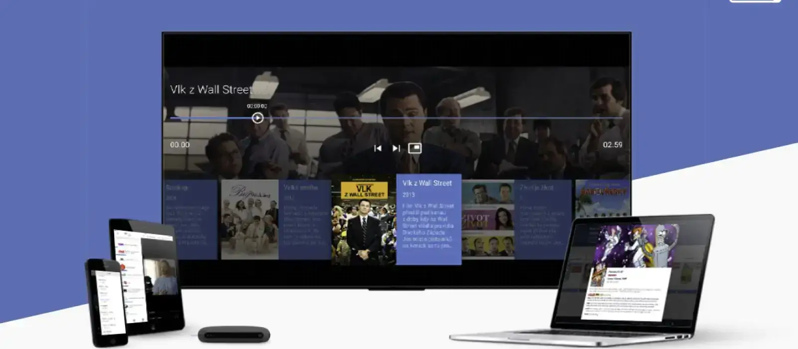 Sledování.tv podporovaná zařízení