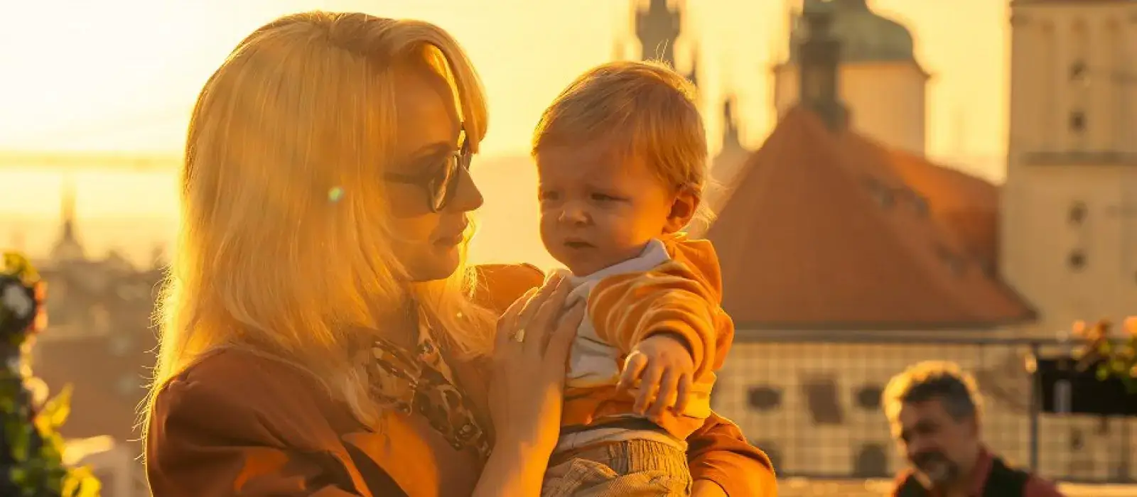 Iveta v náručí se synem Arturem