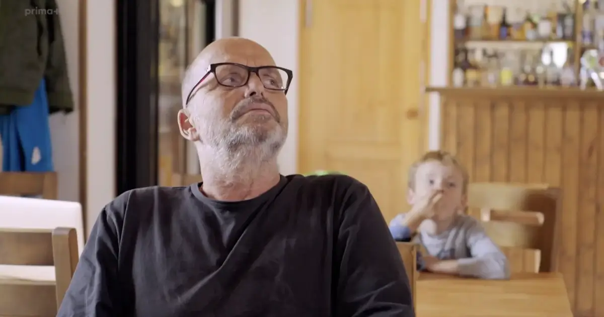Zdeněk Pohlreich na penzionu Pláně na Šumavě.