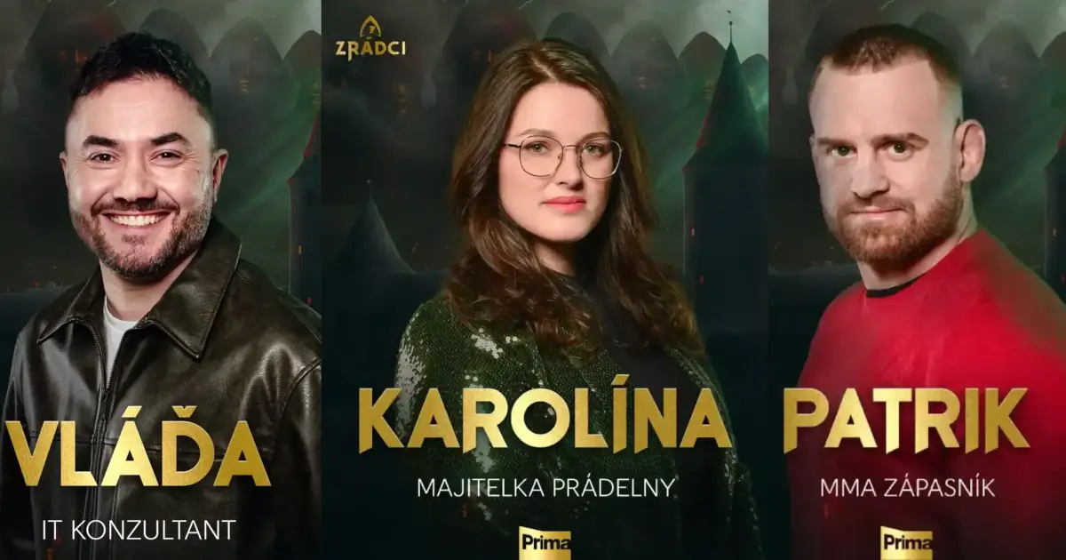 Vláďa, Karolína a Patrik - tři účastníci, kteří byli vyřazeni, v první misi ještě před příjezdem na hrad Křivoklát.