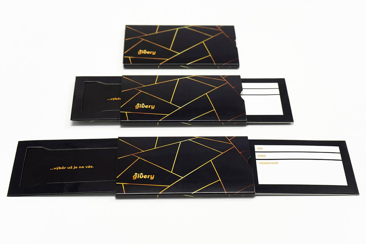 Luxusní tištěný dárkový poukaz